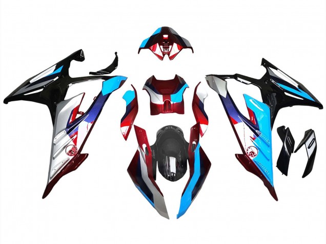 2023-2024 BMW S1000RR Motorcycle Fairings - Silver Red Blue Black UK