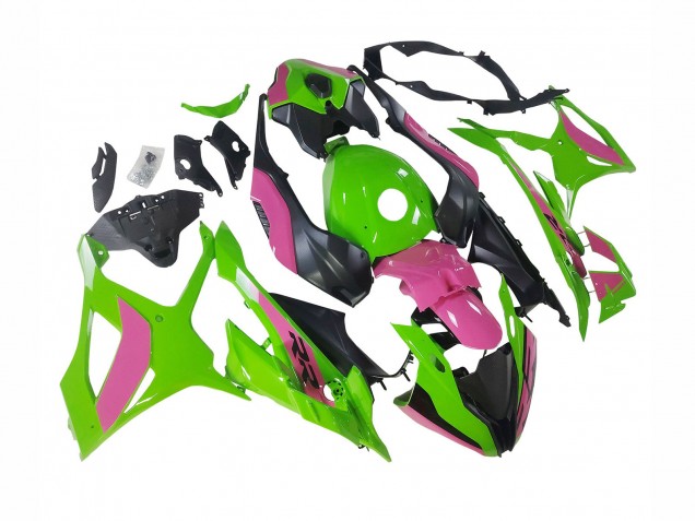 2023-2024 BMW S1000RR Motorcycle Fairings - Pink Green Black UK