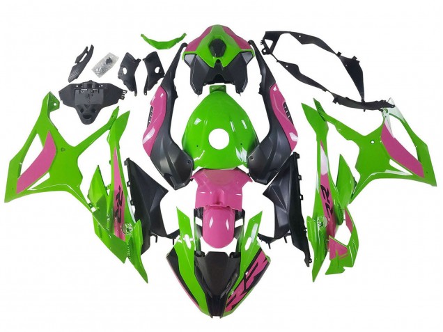 2023-2024 BMW S1000RR Motorcycle Fairings - Pink Green Black UK