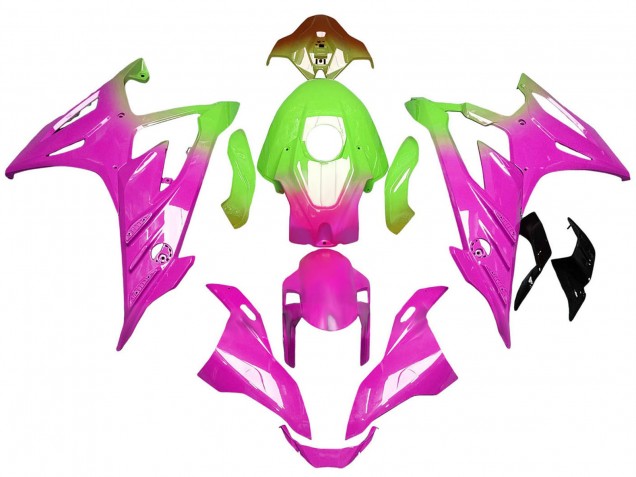 2023-2024 BMW S1000RR Motorcycle Fairings - Gradient Pink Lime Green UK