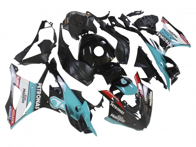 2023-2024 BMW S1000RR Motorcycle Fairings - Light Blue Matte Black Petronas UK