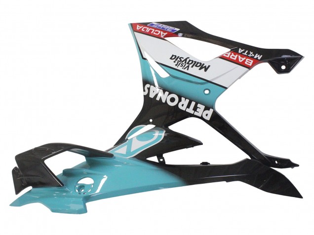 2023-2024 BMW S1000RR Motorcycle Fairings - Light Blue Matte Black Petronas UK