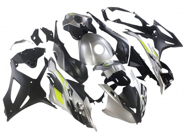 2023-2024 BMW S1000RR Motorcycle Fairings - Silver Matte Black Lime Green UK