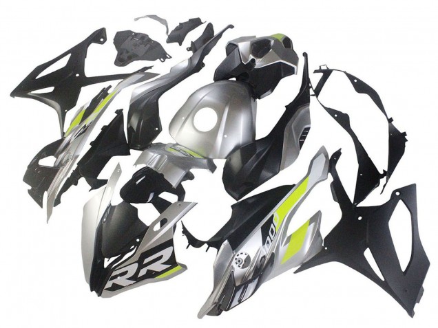 2023-2024 BMW S1000RR Motorcycle Fairings - Silver Matte Black Lime Green UK