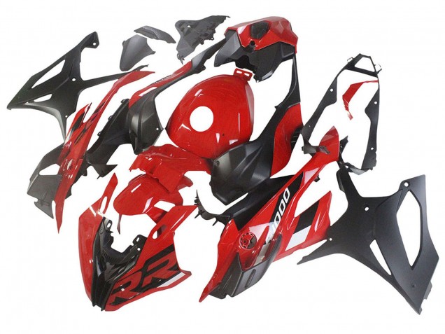 2023-2024 BMW S1000RR Motorcycle Fairings - Red Matte Black UK