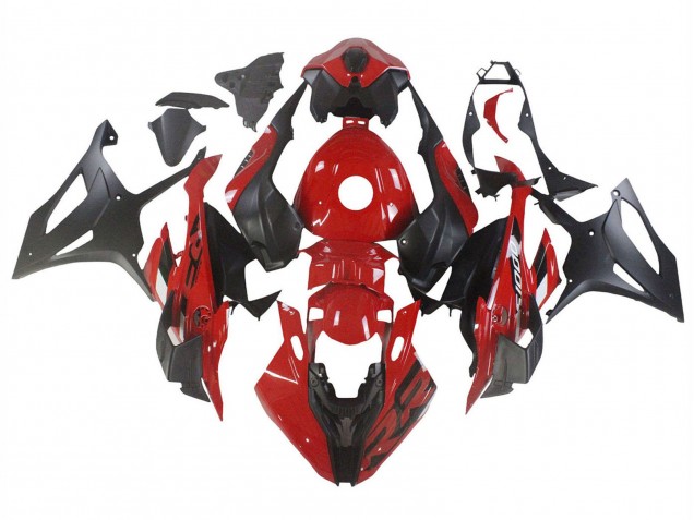 2023-2024 BMW S1000RR Motorcycle Fairings - Red Matte Black UK