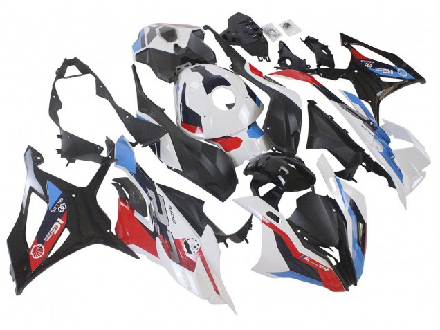 2023-2024 BMW S1000RR Motorcycle Fairings - White Blue Red Matte Black UK