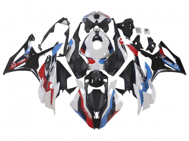 2023-2024 BMW S1000RR Motorcycle Fairings - White Blue Red Matte Black UK