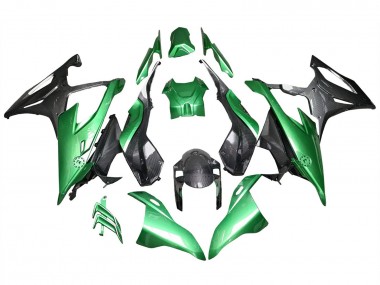 Best 2019-2022 BMW S1000RR Motorcycle Fairings - Glossy Black Green Carbon Fiber UK