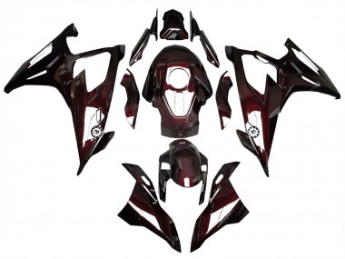 Best 2019-2022 BMW S1000RR Motorcycle Fairings - Dark Red Carbon Fiber UK