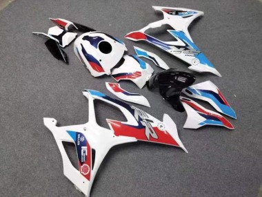 Best 2019-2022 BMW S1000RR Motorcycle Fairings - White Red Blue UK
