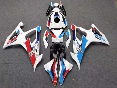 Best 2019-2022 BMW S1000RR Motorcycle Fairings - White Red Blue UK