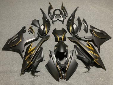 Best 2019-2022 BMW S1000RR Motorcycle Fairings - Black Gold Carbon Fiber UK