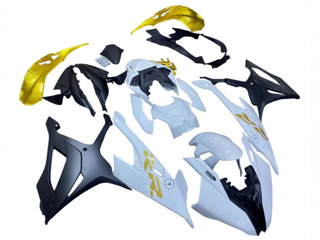 2019-2022 BMW S1000RR Motorcycle Fairings - White Gold UK