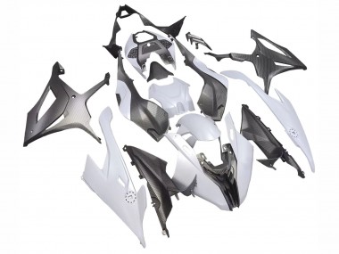 Best 2019-2022 BMW S1000RR Motorcycle Fairings - Grey Black Carbon Fiber UK