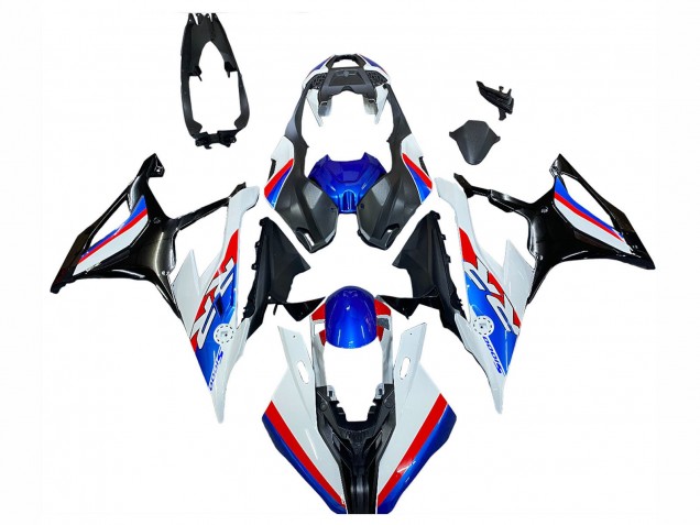 2019-2022 BMW S1000RR Motorcycle Fairings - White Blue Red UK