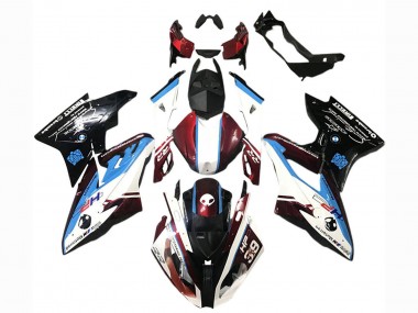 Best 2017-2018 BMW S1000RR Abs Fairings - White Blue Red Glossy Black UK