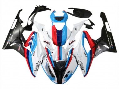 Best 2015-2016 BMW S1000RR Motorcycle Fairing - White Red Blue Matte Black UK