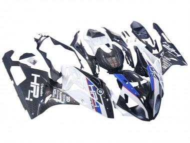 Best 2015-2016 BMW S1000RR Motorcycle Fairings - White Blue Black Carbon Fiber UK
