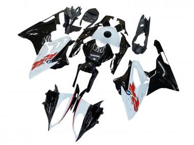 Best 2015-2016 BMW S1000RR Motorcycle Fairings - White Black Carbon Fiber UK