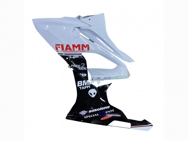 2015-2016 BMW S1000RR Motorcycle Fairings - White Glossy Black Fiamm UK