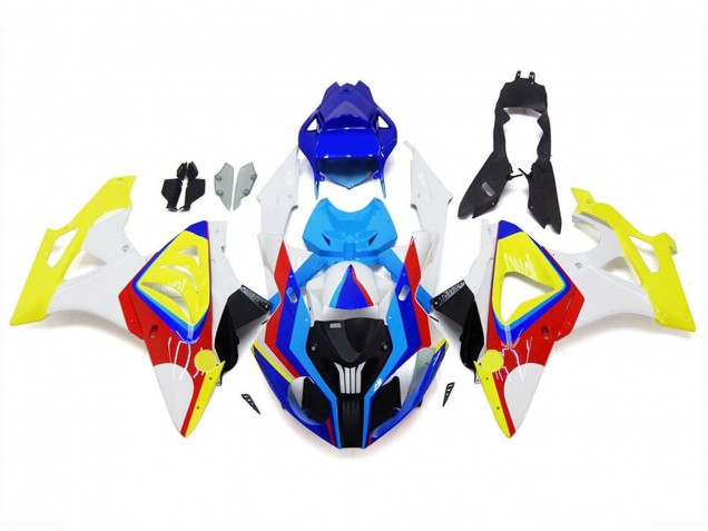 2009-2014 BMW S1000RR Motorcycle Fairings - White Red Blue Yellow UK