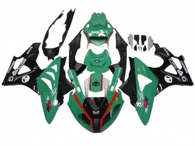 2009-2014 BMW S1000RR Motorcycle Fairings - Green Red Black UK