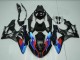 2009-2014 BMW S1000RR Motorcycle Fairings - Blue Red Matte Black Castrol UK