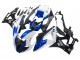 2009-2014 BMW S1000RR Motorcycle Fairings - White Blue Glossy Black Castrol UK