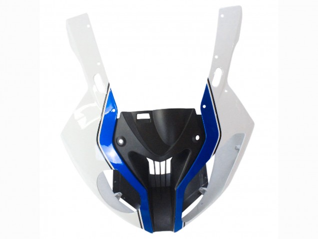 2009-2014 BMW S1000RR Motorcycle Fairings - White Blue Glossy Black Castrol UK