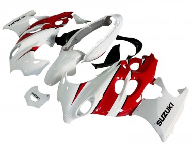Best 2004-2006 Suzuki GSX600F/GSX750F Motorcycle Fairings - White Red UK