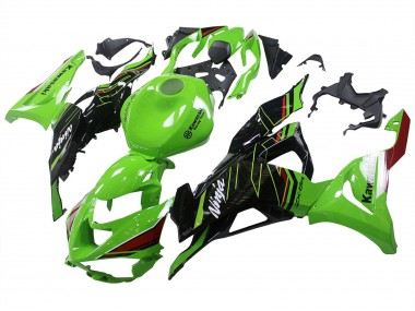 Best 2023-2025 Kawasaki ZX6R Motorcycle Fairings - Green Black UK