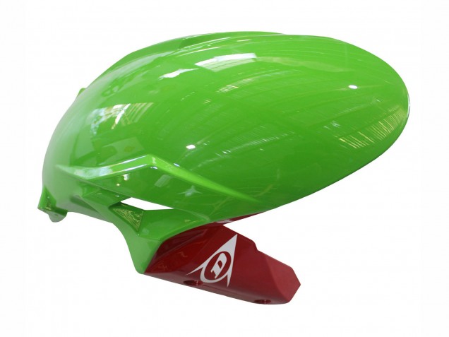 2023-2025 Kawasaki ZX6R Motorcycle Fairings - Green Black Red Yellow Dunlop UK