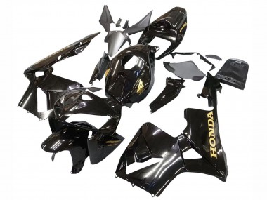 Best 2005-2006 Honda CBR600RR Motorcycle Fairings - Black with Gold Logo UK