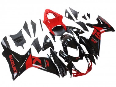 Best 2011-2024 Suzuki GSXR 600 / GSXR 750 Motorcycle Fairing Kits - Red Glossy Black UK