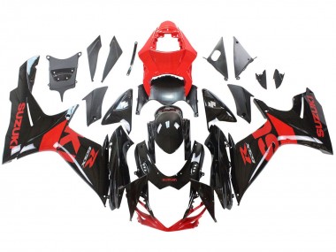 Best 2011-2024 Suzuki GSXR 600 / GSXR 750 Motorcycle Fairing Kits - Red Glossy Black UK