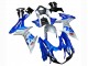 2011-2024 Suzuki GSXR 600 / GSXR 750 Motorcycle Fairings - Blue Silver Ecstar UK