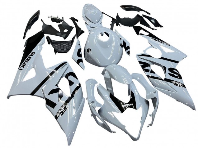 2005-2006 Suzuki GSXR 1000 Motorcycle Fairings - White Black UK
