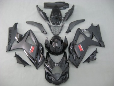 Best 2007-2008 Suzuki GSXR 1000 Motorcycle Fairings - Matte Black Glossy Black UK
