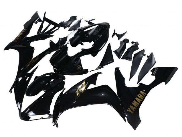 2004-2006 Yamaha YZF 1000 R1 Motorcycle Fairings - Glossy Black Gold Decals UK