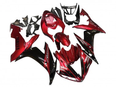 Best 2004-2006 Yamaha YZF 1000 R1 Motorcycle Fairings - Red Glossy Black UK