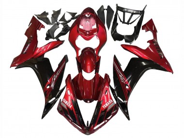 Best 2004-2006 Yamaha YZF 1000 R1 Motorcycle Fairings - Red Glossy Black UK