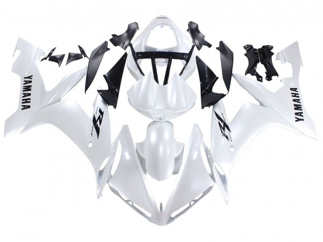 2004-2006 Yamaha YZF 1000 R1 Motorcycle Fairings - Pearl White Black Decals UK