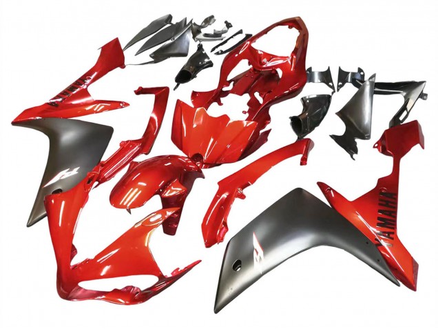 2007-2008 Yamaha YZF 1000 R1 Motorcycle Fairing - Red Matte Black UK