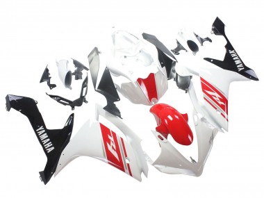 Best 2007-2008 Yamaha YZF 1000 R1 Motorcycle Fairing - White Red Black UK