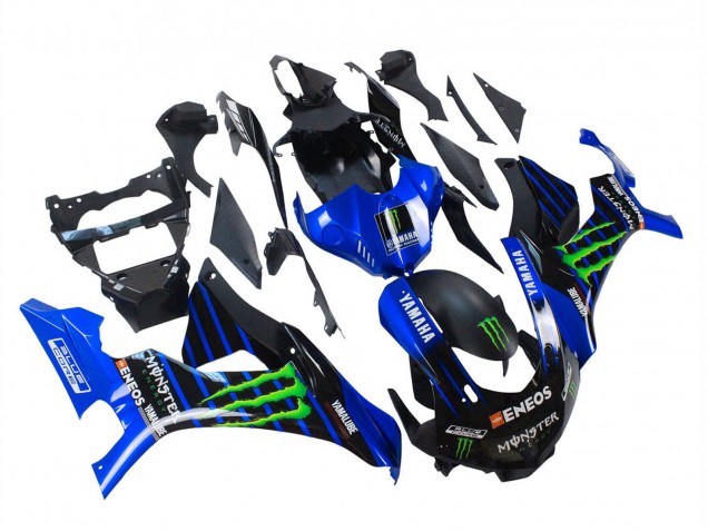 2015-2019 Yamaha YZF 1000 R1 Motorcycle Fairings - Blue Matte Black Green Monster ENEOS UK