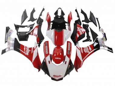 Best 2020-2025 Yamaha YZF 1000 R1 Motorcycle Fairings - White Red Black Milwaukee UK