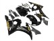 2006-2009 Yamaha YZF R6S Motorcycle Fairings - Glossy Black Gold Decals UK