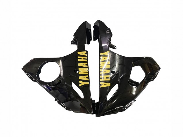 2006-2009 Yamaha YZF R6S Motorcycle Fairings - Glossy Black Gold Decals UK
