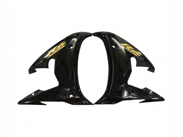 2006-2009 Yamaha YZF R6S Motorcycle Fairings - Glossy Black Gold Decals UK
